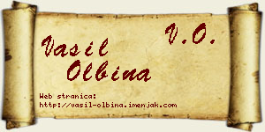 Vasil Olbina vizit kartica